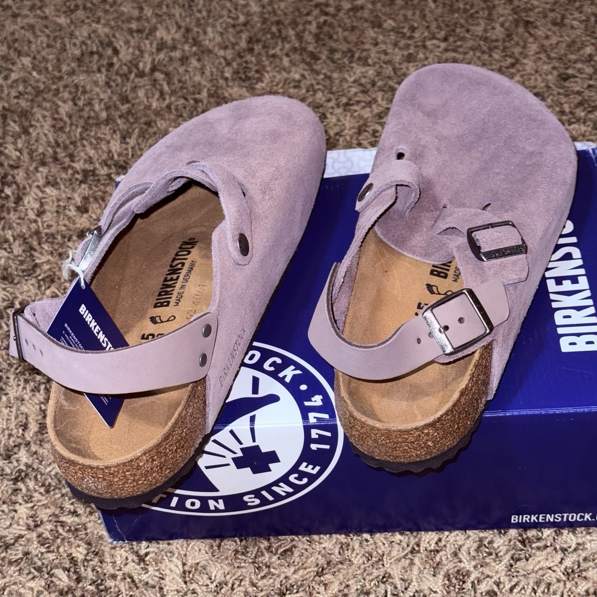 Birkenstock Tokio II Clogs Men's 12 Women's 14 Faded Purple