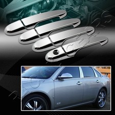 Mirror Chrome Door Handle Cover Covers Caps Trim 8-pcs Fit 06-13 Chevy Impala