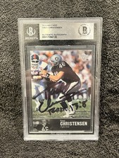 Todd Christensen Autographed 1997 Upper Deck #88 Beckett 10 - With Inscription