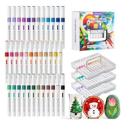 Paint Markers for Book Drawing, Coloring Illustrations, Ceramics, Card making...
