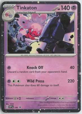 Tinkaton - (Cosmo Holo) Promo Holo SV: Scarlet & Violet Promo Cards 140 NM DOM