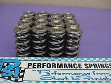 PSI Polished 1.420" Roller Cam Valve Springs with Titanium Retainers #749@1.250"