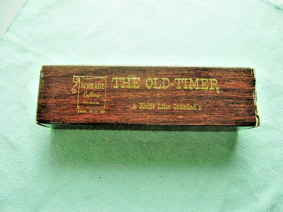 VINTAGE Schrade Old Timer 152OT Sharpfinger Fixed Blade Skinner Knife ''Box Only''