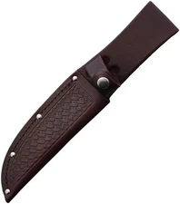 Sheaths Leather Sheath For Fixed Blade Knives Of Up To 5.5" Basket-Weave Texture