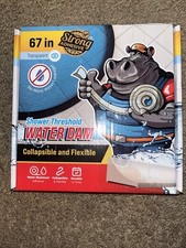 HIPPO DAM Shower Threshold Water Dam Barrier 67" - Transparent and Collapsible