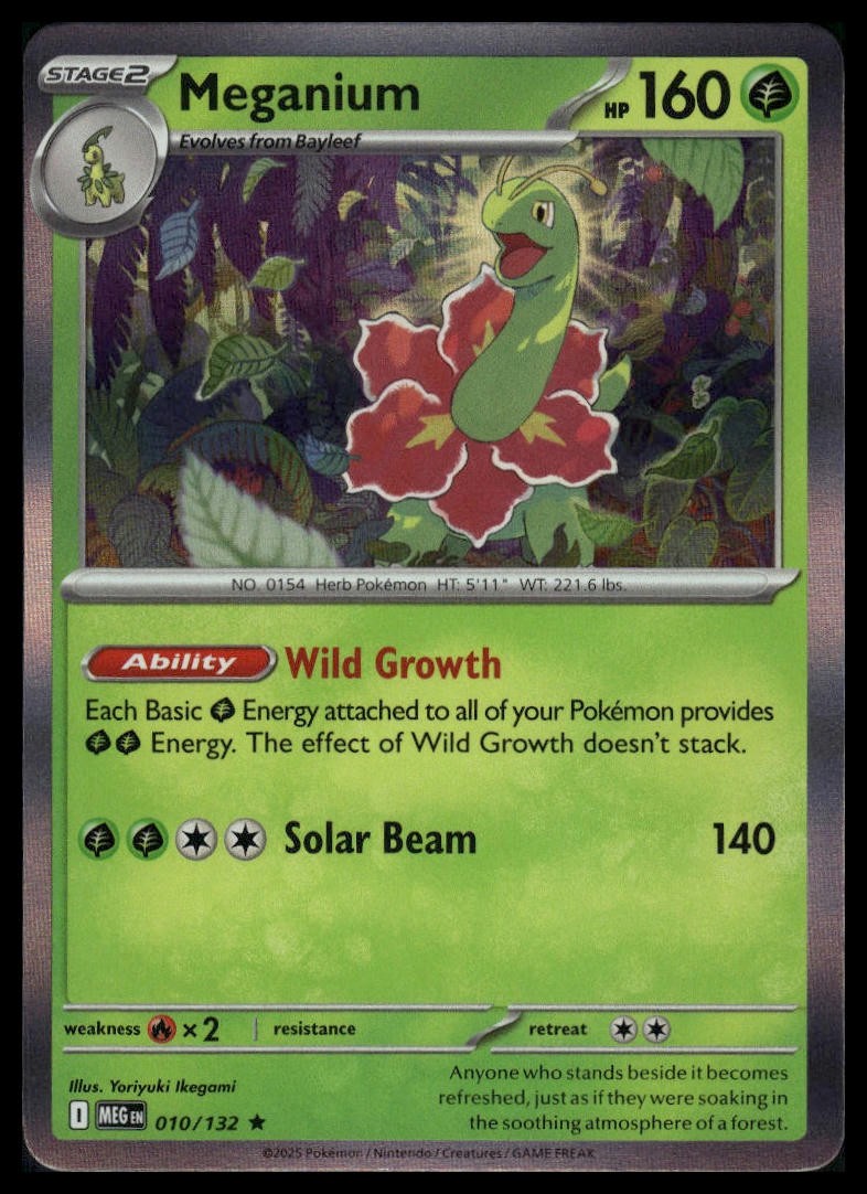 ME01: Mega Evolution #010/132 Meganium R HOLO