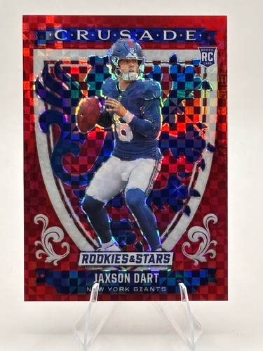 2025 Panini Rookies & Stars #11 Jaxson Dart Crusade Red Plaid