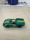 Vintage Hot Wheels Redline Lola GT70 Green US Base - Good Condition, OG Decals