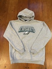 PHILADELPHIA EAGLES Hooded Sweatshirt Hoodie Youth Large 14-16 GRAY NWOT NFL