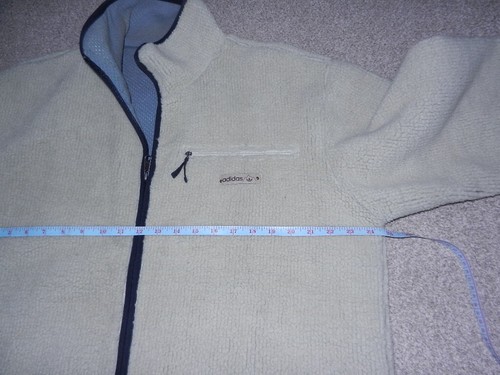 CHAQUETA ADIDAS 'BORG' IMITACIÓN PIEL DE OVEJA BLANCO ROTO CREMALLERA - XL - Imagen 3 de 6