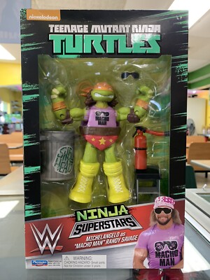 Playmates Teenage Mutant Ninja Turtles Ninja MICHAELANGELO Macho Man Savage TMNT