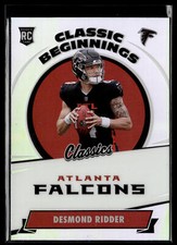 2022 Panini Classics Desmond Ridder #CB-2 Classic Beginnings Silver Atlanta