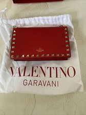 Red Valentino Garavani Rockstud pouch with chain BRAND NEW
