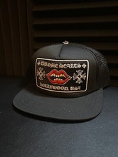 Chrome Hearts Trucker Hat Black And Red