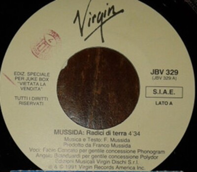 Mussida / Paula Abdul - Radici Di Terra / Rush Rush (7 Inch Edit) (7'', Jukebox)