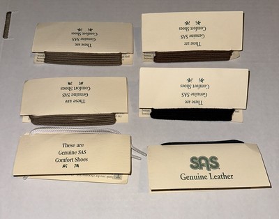 SAS Shoelaces Assorted Lot 6 Replacement Shoe Laces NEW Brown Black White