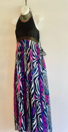 Stunning Forever Unique beaded Maxi Dress, UK 12c BNWT - Picture 2 of 10