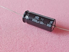 16pcs DAEWOO TS 1000uf 10v Axial Electrolytic Capacitors 10x25mm audio amplifier