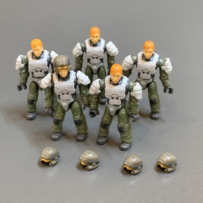 Lot Custom Lady Mega Construx Halo Marine BLOKS UNSC Bloks Figure #36 