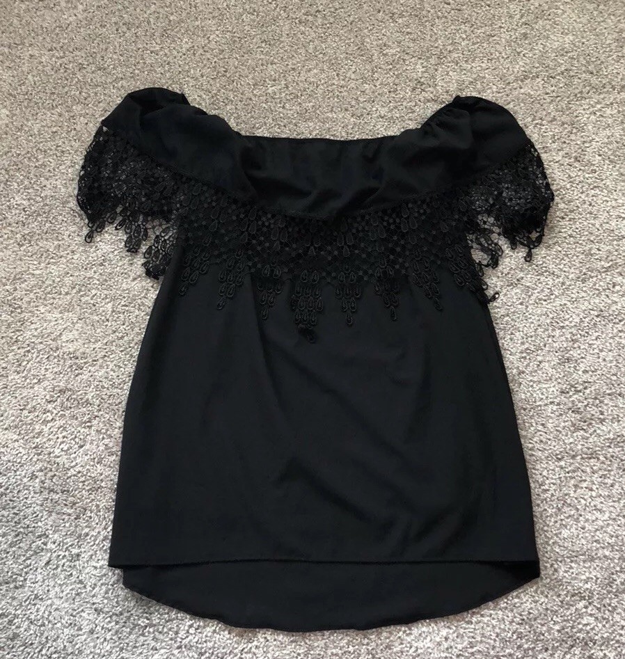 tobi black lace dress Tobi