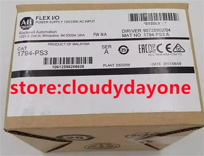 New Factory Sealed AB 1794-PS3 SER A FLEX I/O 24V-DC Power Supply Module