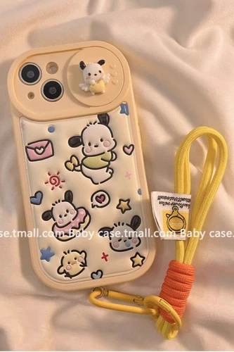 Pochacco Lanyard Soft Adhesive Phone Case Cover For Iphone 12 13 14 15 Pro Max - Picture 7 of 14