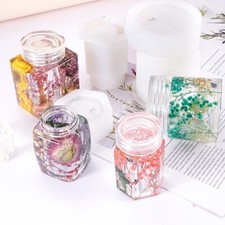 Resin Jar Mold silicone Casting Mold Multi-style storage Mold For Bottle DIY art