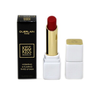 GUERLAIN KISS KISS ROSELIP HYDRATING & PLUMPING TINTED LIP BALM 2.8G #R329
