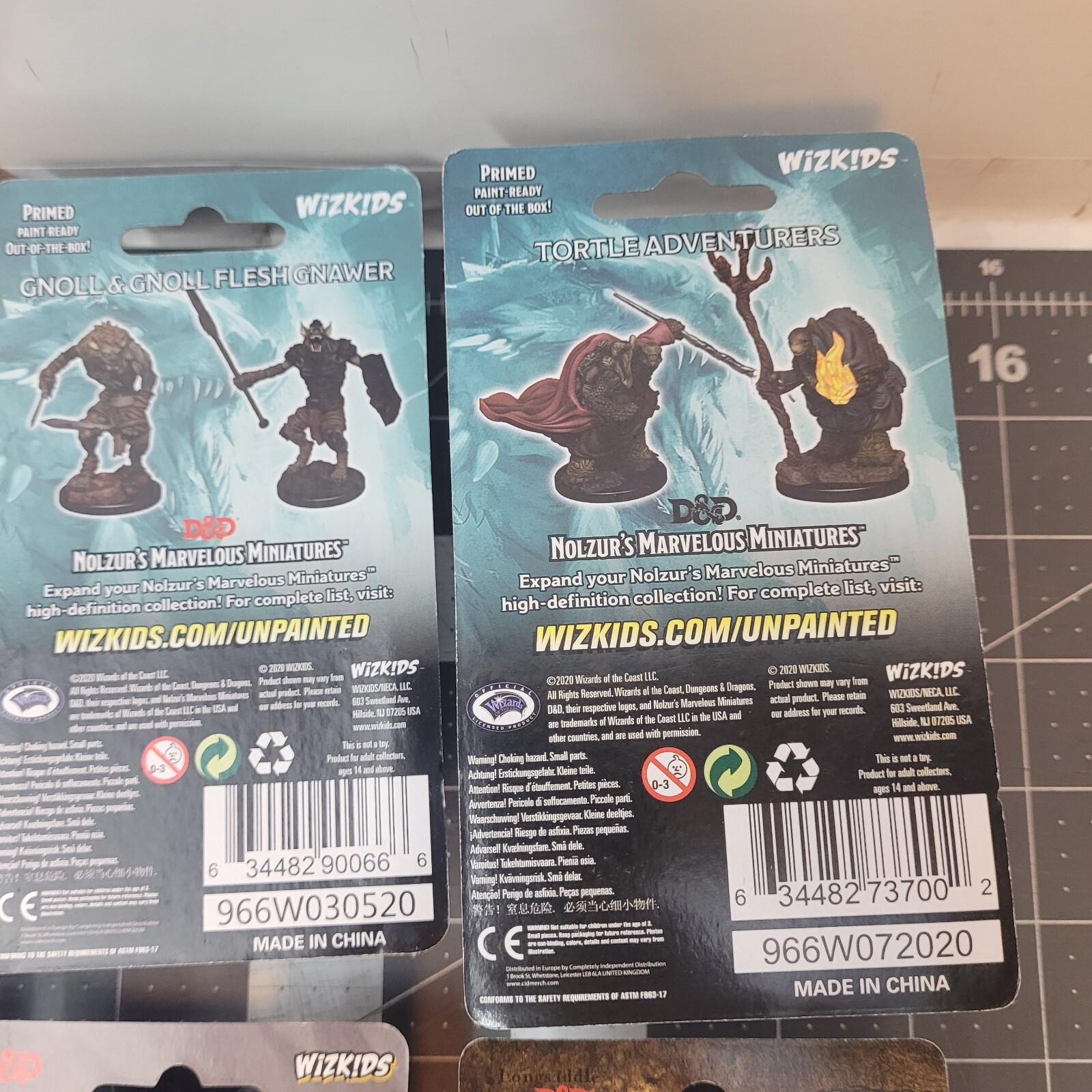 D&D NOLZURS MINIATURE LOT (8) Grung Gnoll Tortle Intellect Devourer Goblin Drago