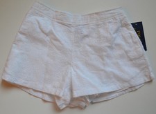 NWT Polo Ralph Lauren Girls Cotton Eyelet Shorts
