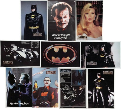 Vintage 1989 Original Batman Movie Poster Collection 23"x34"- Your Choice of 10