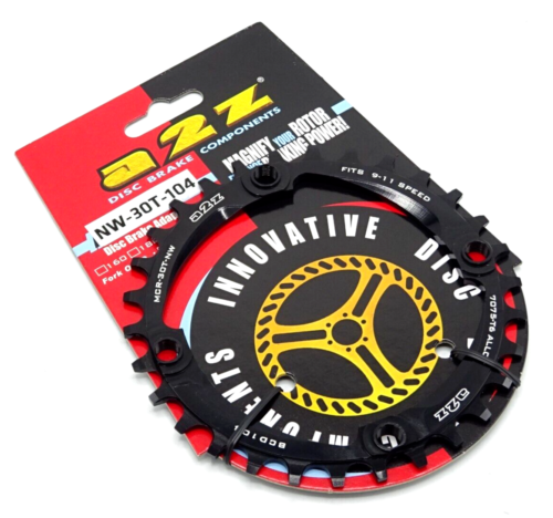 A2Z Narrow-Wide Mountain Bike Chainring 1x10/11s 30T 104 BCD Black NW-30T-1-A9