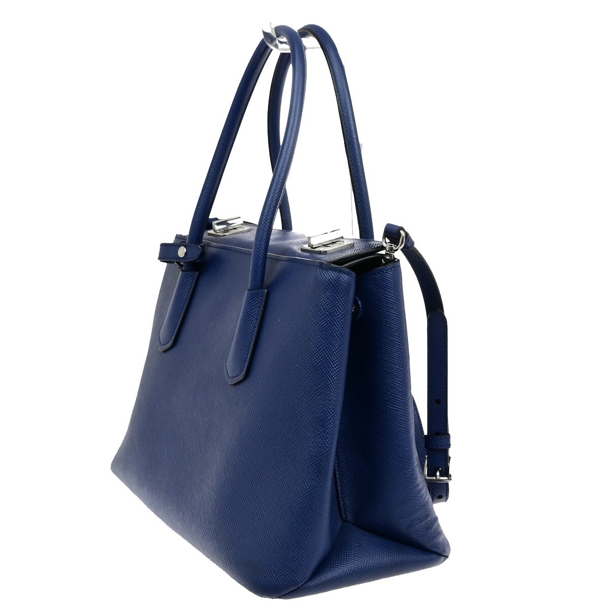 PRADA MILANO Logo 2Way Shoulder Hand Bag Saffiano Leather