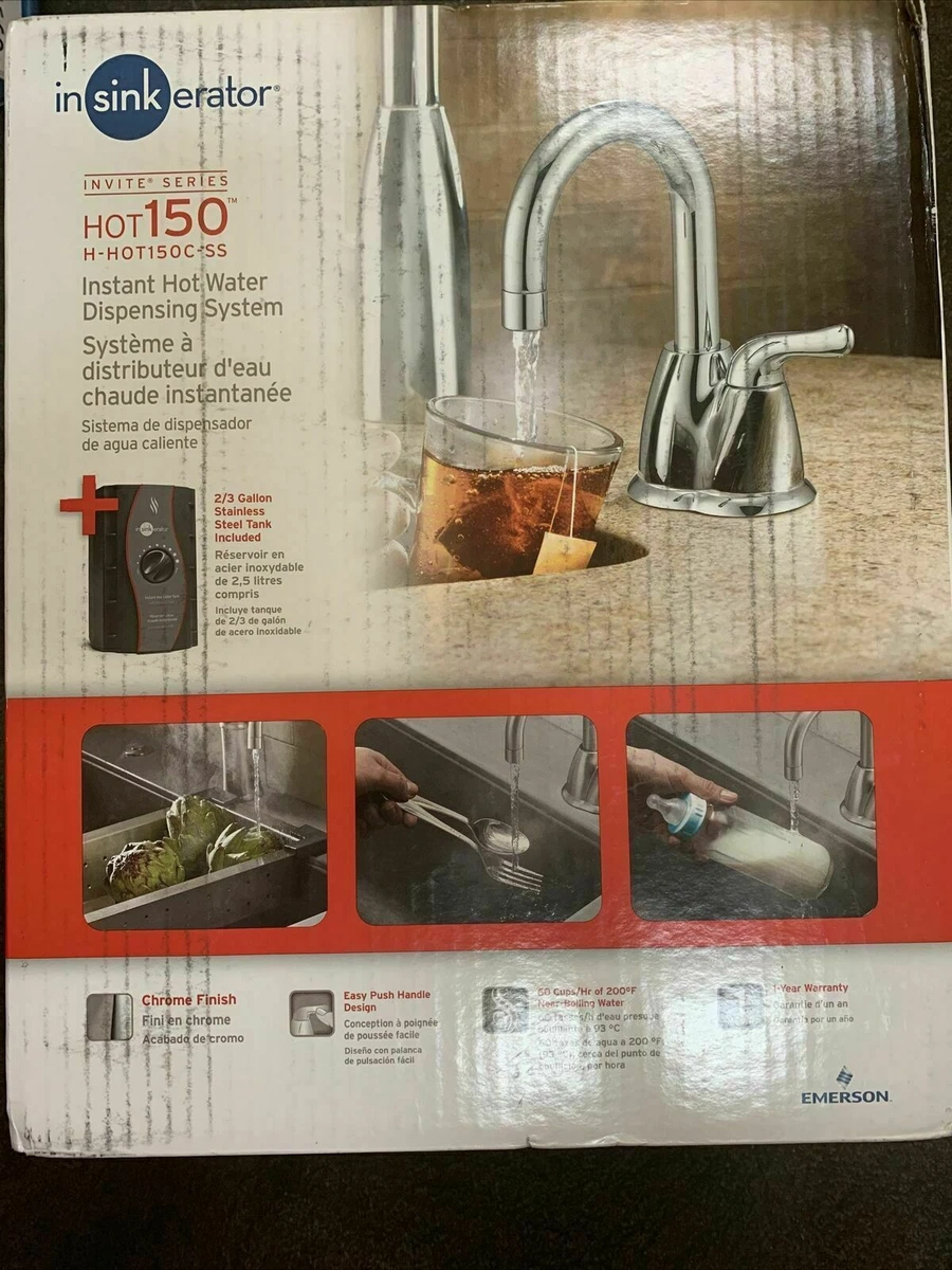 NEW InSinkErator H-HOT150C-SS INSTANT HOT Water Dispenser SYSTEM FAUCET  Chrome 50375019947 | eBay