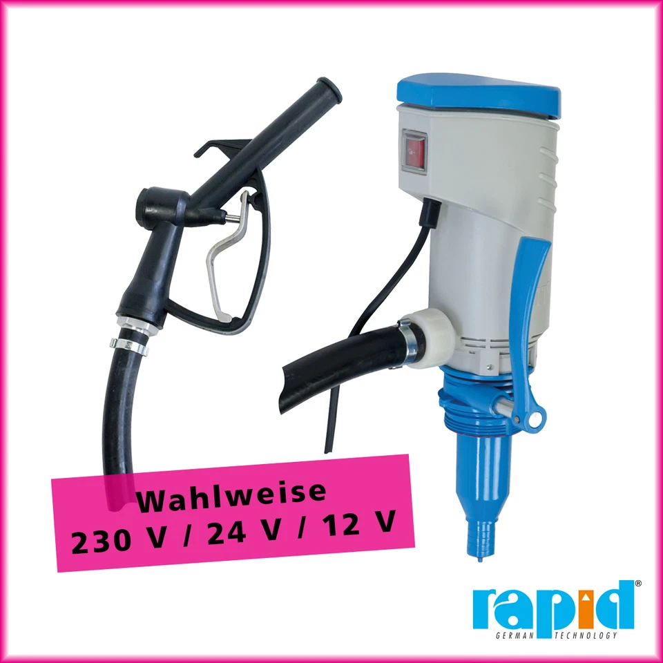 RAPID Elektrische Dieselpumpe, Fasspumpe, Dieselförderpumpe