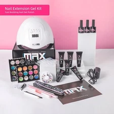 SXC Cosmetics 6 Poly Gel Nail Kit All-in-One Gel Nail Art Extension Starter Kit