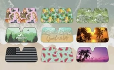 Car Retractable Front Windshield Sun Shade SUV Window Cover Fold Curtain Visor