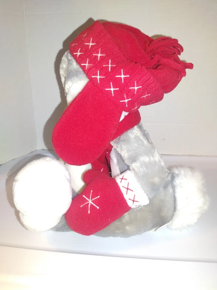 Bugs кролик looney мелодии плюшевый Hallmark снег зимняя шляпа варежки Рождество - Изображение 2 из 4