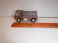 Vintage 1970 Tootsie Toy Oil/ Fuel/ Water Tanker Truck Red