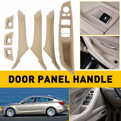 Beige Inner Door Panel Handle Pull Trim Cover For BMW 10-16 520i 520d 523i 525i