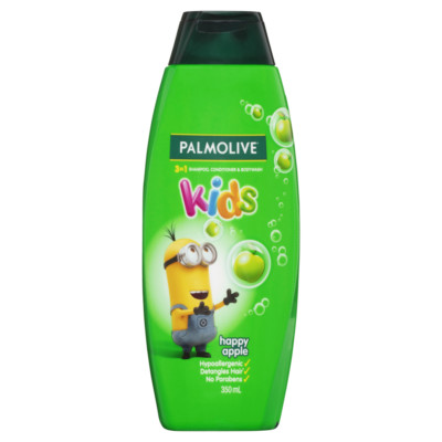 Palmolive Kids 3 in 1 Shampoo, Conditioner & Bodywash Happy Apple 350mL 3in1