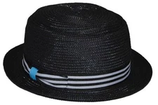 Jeanne Simmons Porkpie Fedora Black