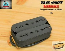 G.M. HexBucker High Output (52mm) Bridge Humbucker Black