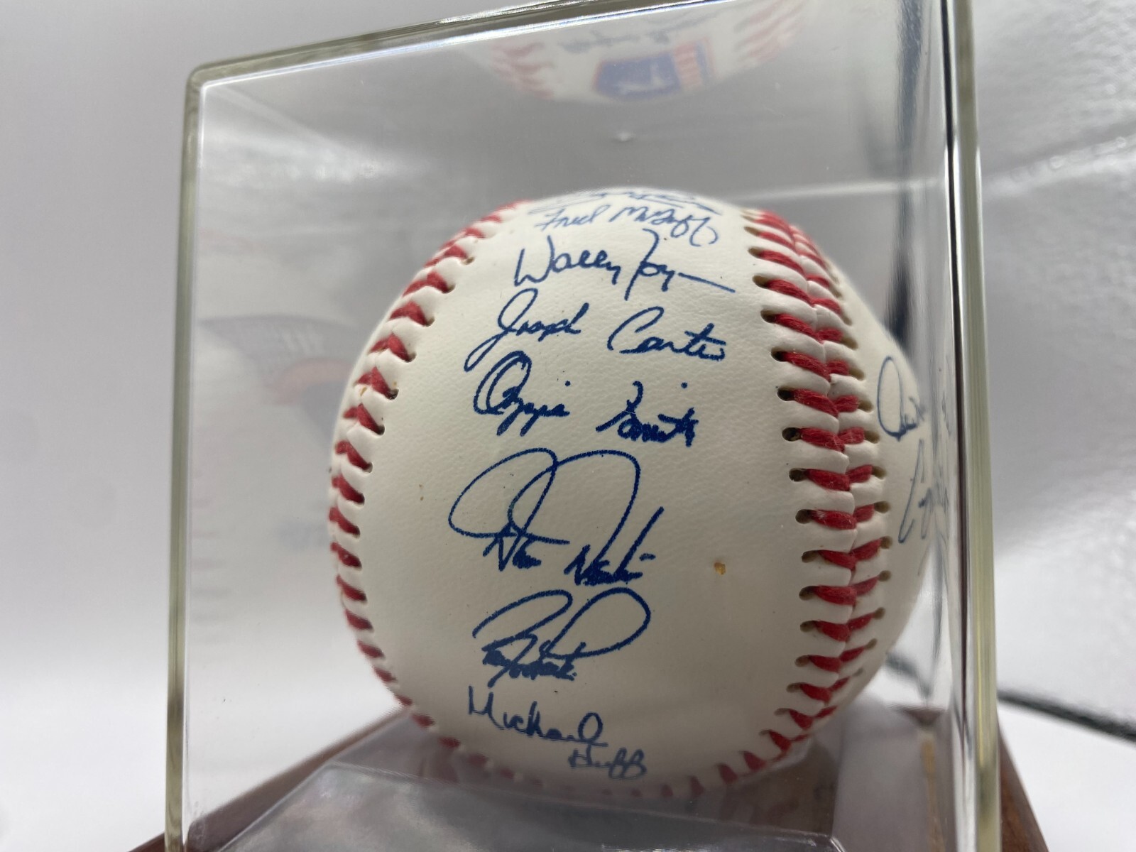 1991 Autographed MLB All-Star Game Baseball - Crest Caring Team of Athletes