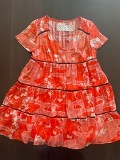 Urban Outfitters Orange Floral Dress Size XS UO
