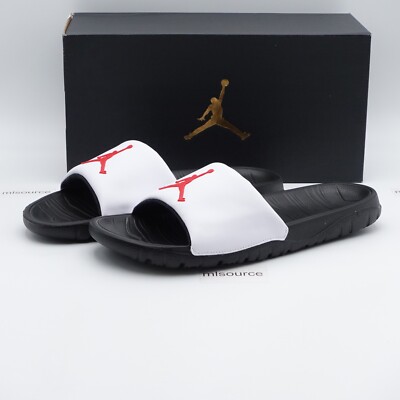 Size 12 Men's Jordan Break Slide Sandals AR6374-016 Black