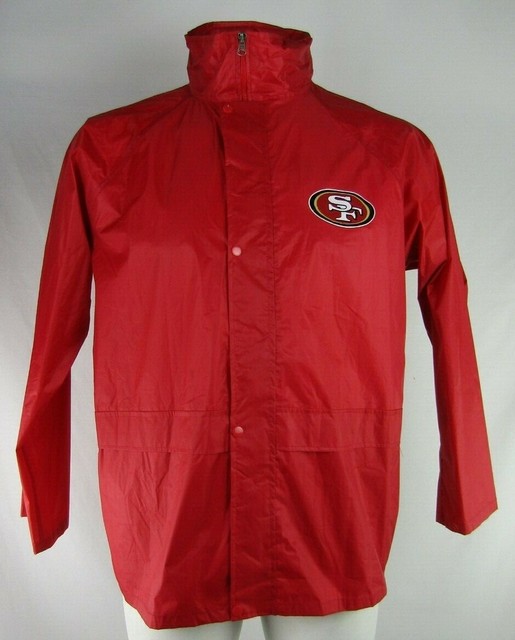 San Francisco 49ers NFL Men's FullZip Raincoat eBay