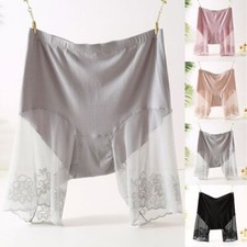Damen Anti Scheuern Spitze Slip Shorts Unterw...