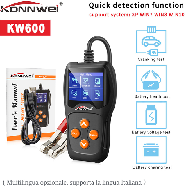 Тестер аккумуляторов konnwei kw600 Тестер аккумуляторов konnwei kw600