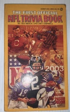 Vintage Official NFL Trivia Book by Jim Campbell & Ted Brock 1980 Paperback